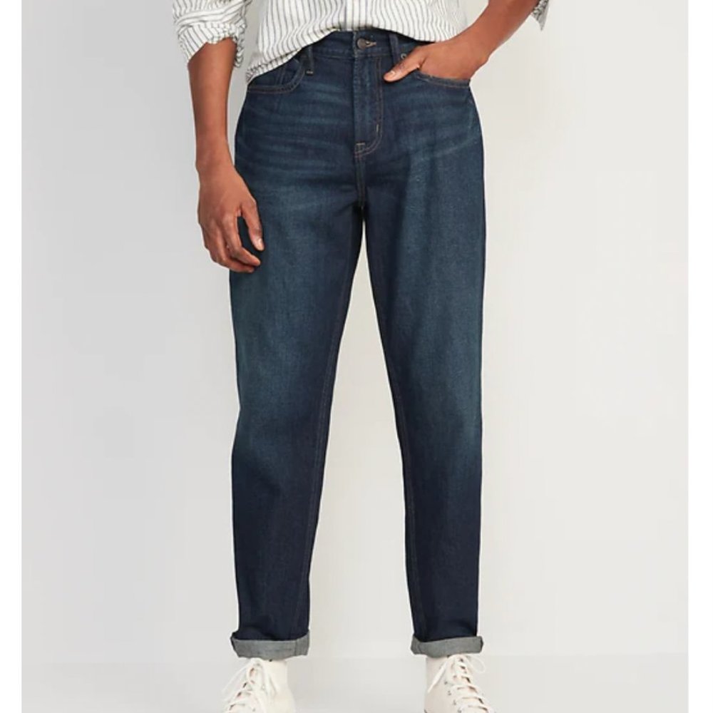 Old Navy Loose Taper Built-In Flex Ankle-Length Jeans